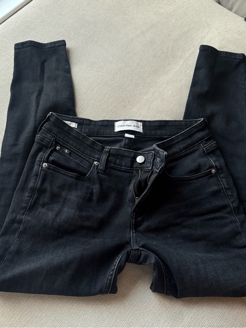 Calvin Klein Black Skinny Jeans for Women